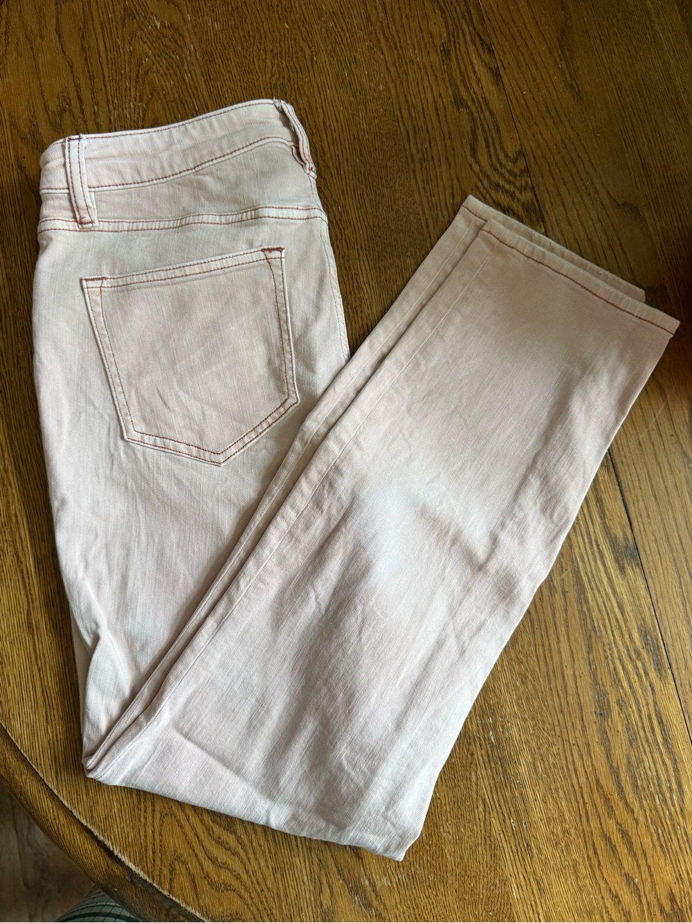 Lands' End Women's Pale Pink Skinny Jeans